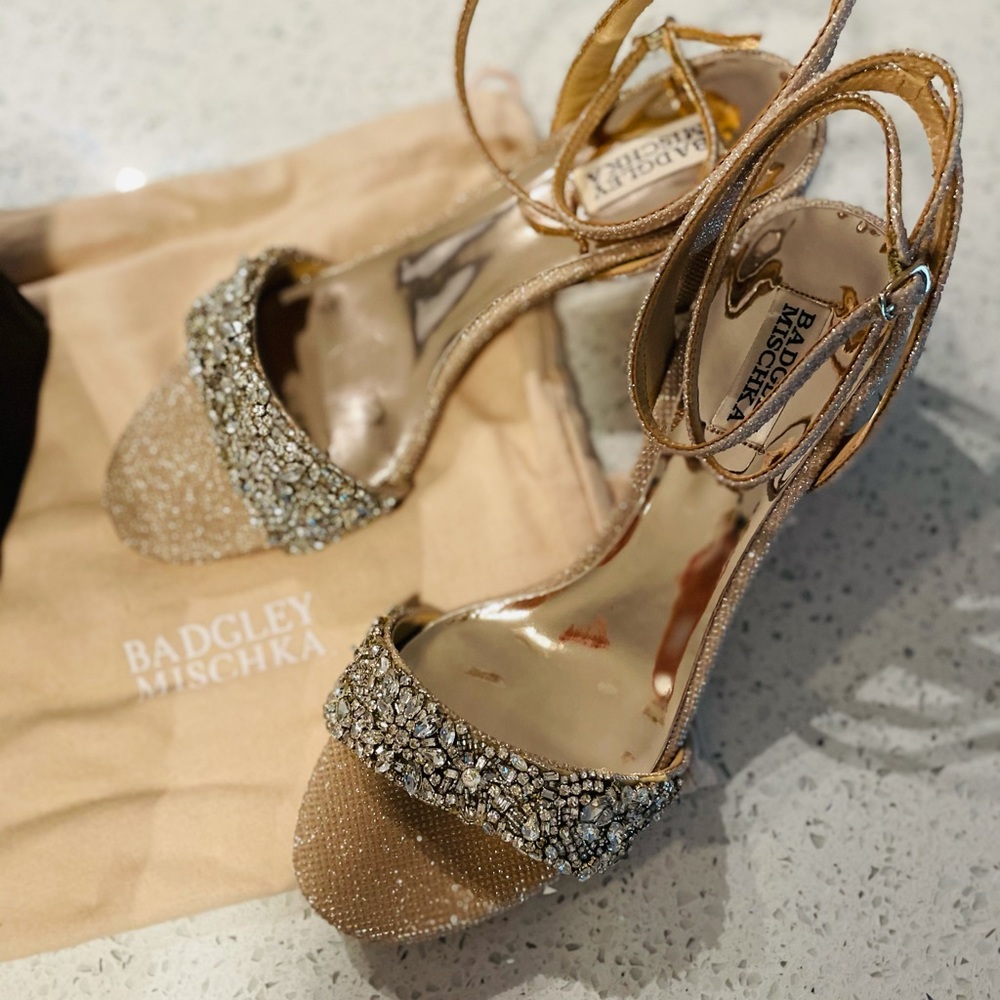 Wedding heels: high end block heels never worn!